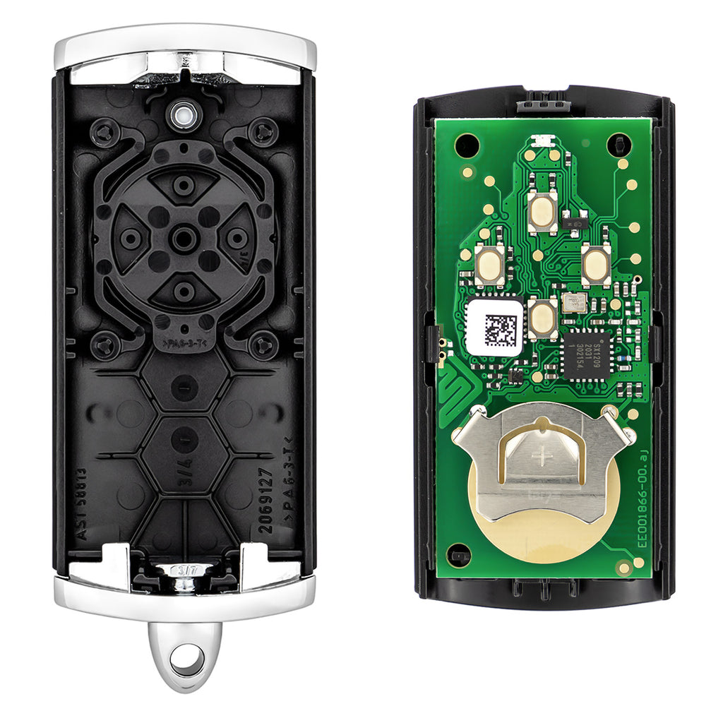 Mando a distancia Hörmann HSE 4, BiSecur, Negro cromado brillante