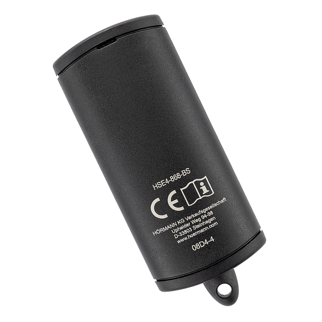 Mando a distancia Hörmann HSE 4, BiSecur, plástico estructurado negro