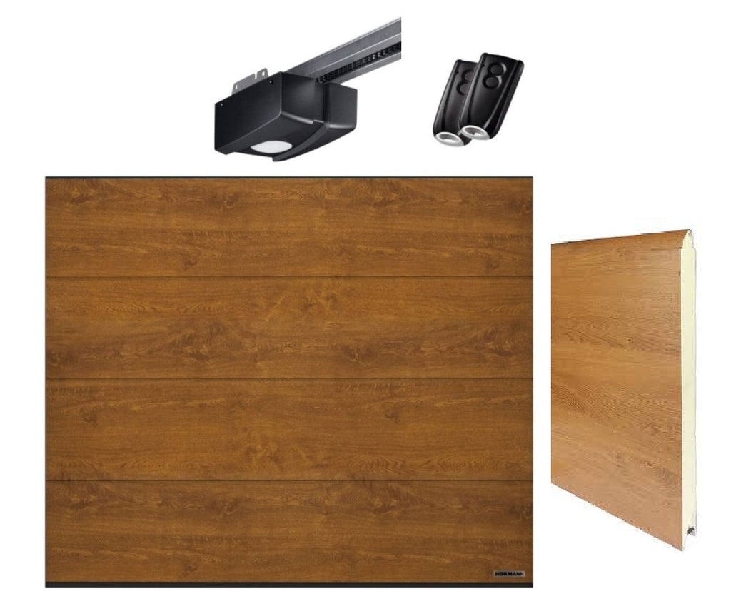 Puerta de garaje IsoMatic con perfil L Dimensiones ancho x alto 2500 x 2125 mm