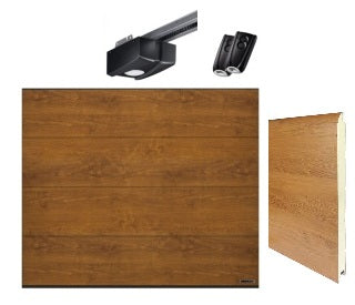 Puerta de garaje IsoMatic con perfil L Dimensiones ancho x alto 2500 x 2125 mm