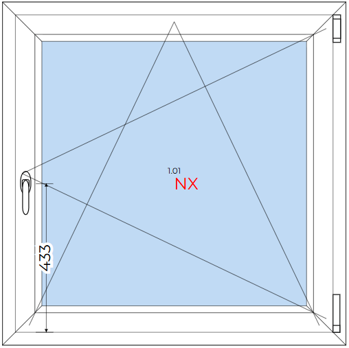 Ventana oscilobatiente de PVC