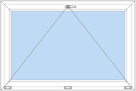 Ventana oscilobatiente de PVC