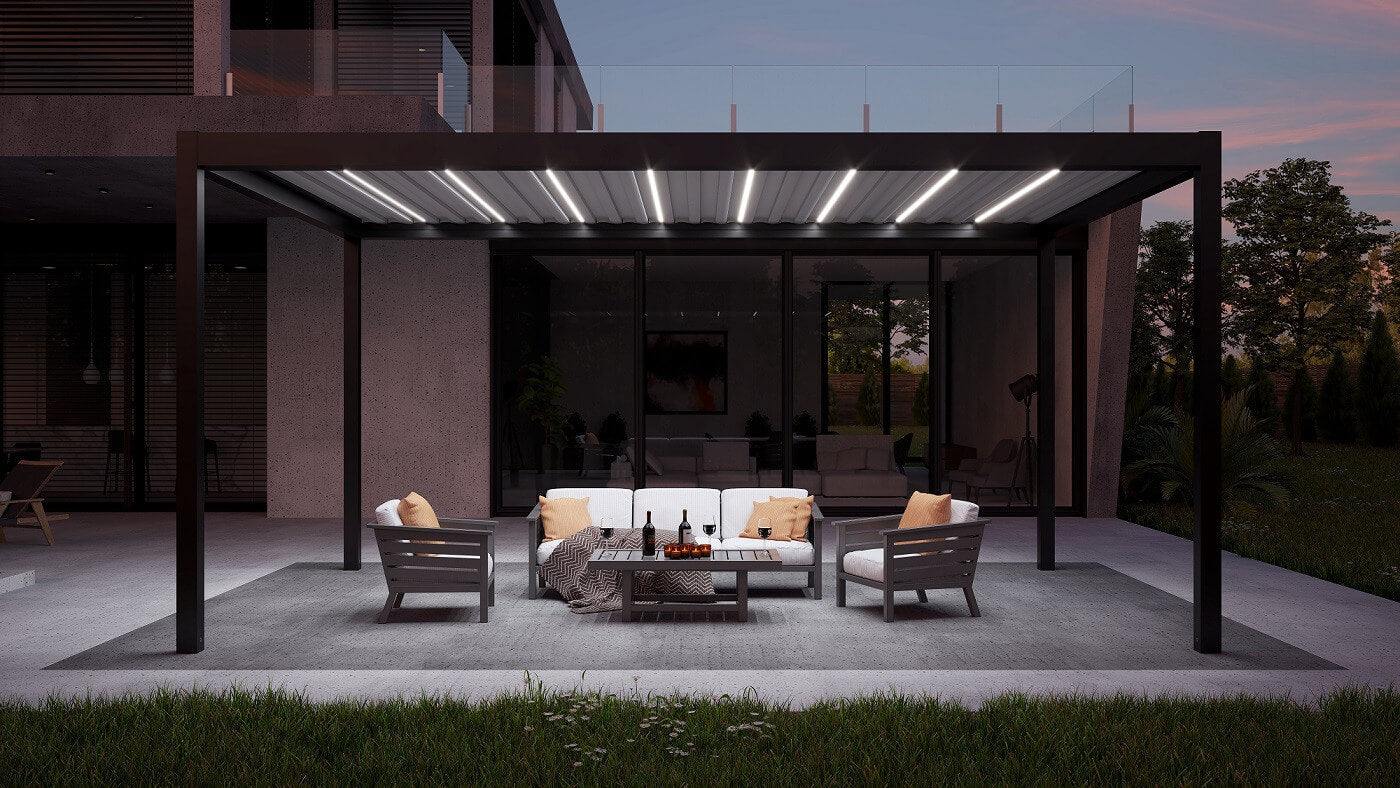 Pérgola - tipo F lamas