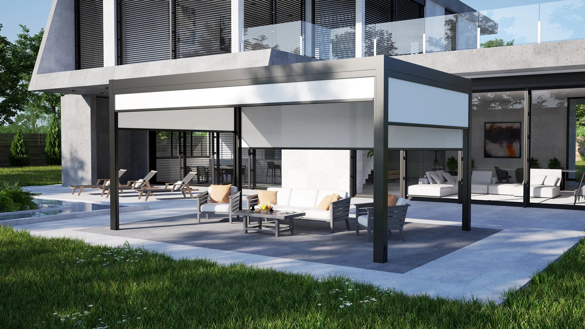 Pérgola - tipo F lamas